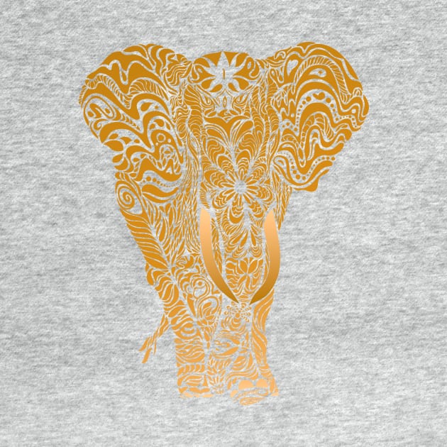 Not a circus golden elephant by #Bizzartino by bizzartino